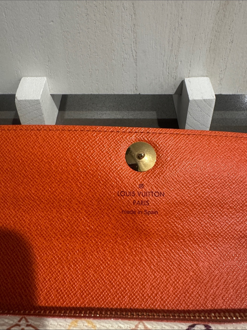 Louis Vuitton Authentic Monogram Takashi Murakami Multicolor Monogram Wallet. - Picture 6 of 15